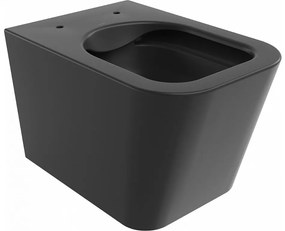 Závesný WC set MEXEN TEO 34,5 cm s doskou SLIM čierny mat