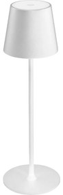 LED Stmievateľná vonkajšia stolná lampa LED/4W/4000 mAh 3000/4000/5500K IP44 biela