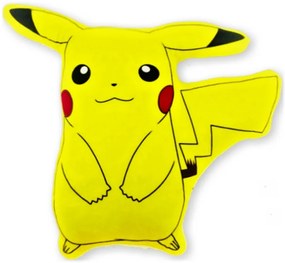 Tvarovaný vankúšik Pokémon Pikachu - 28 x 30 cm