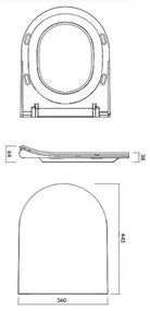 Cersanit K98-0146 - WC sedadlo CITY OVAL SoftClose biele