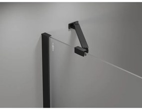 Mexen Mist-H, 1-krídlové sprchové dvere ľavé 105 cm, číre sklo, čierny profil, 8A5-105-000-70-00-L