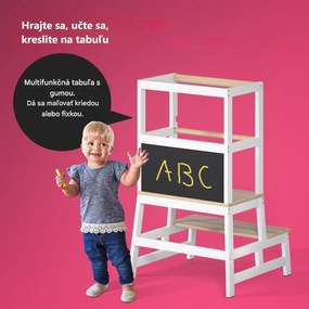 InternetovaZahrada Detská učiaca veža Barn 93x51x50 cm - prírodná