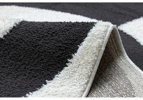 Kusový koberec Cladr krémovočierný 160x220cm
