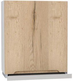 Skrinka do kuchyne Zoya W60/68 Slim PL DUB/BIELA s digestorom