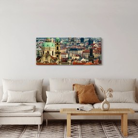 Obraz - Panorama Prahy (120x50 cm)