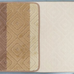 Mäkká kúpeľňová predložka v béžovej farbe Šírka: 50 cm | Dĺžka: 80 cm