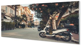 Obraz plexi Mestské motocykle palmového leta 120x60 cm