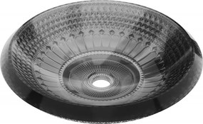 Mexen Heba, sklenené umývadlo na dosku 45 x 45 cm, čierna, 24064570