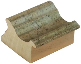 DANTIK - Zrkadlo v rámu, rozmer s rámom 80x100 cm z lišty HRAD strieborná patina (2823)