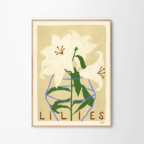 Moikka Plagát Lilies by Carla Llanos 21x29,7 (A4)