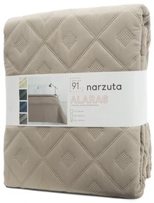 EUROFIRANY PREHOZ NA POSTEĽ ALARA6 200X220 CM TMAVOBÉŽOVÝ