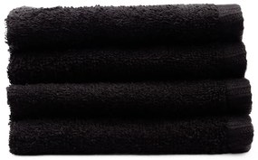 Čierne rýchloschnúce/froté bavlnené uteráky v súprave 4 ks 30x30 cm Quick Dry – Catherine Lansfield