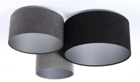 Stropné svietidlo SPACE 3xE27/60W/230V šedá/čierna/strieborná