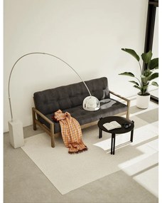 Čierny okrúhly konferenčný stolík z borovicového dreva ø 80 cm Sticks – Karup Design