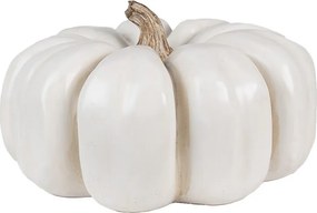 Biela dekorácia tekvice Pumpkin - Ø 27*16 cm