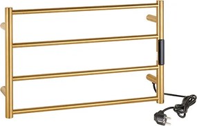 Bemeta Design Elektrický kúpeľňový radiátor / sušiak uterákov 560x370x90 mm, 63W, zlatá matná - 704153085