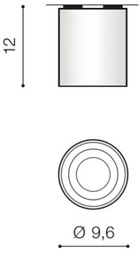 Azzardo AZ2955 - Stropné svietidlo BROSS 1xGU10/50W/230V