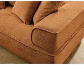 Ženilková pohovka v horčicovej farbe 237 cm Whesley – Bobochic Paris