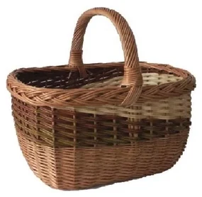 Lienbacher Prútený kôš na drevo s držadlom 35x40 cm LB0024