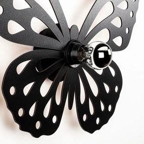 Nástenná lampa Shadows Butterfly čierna