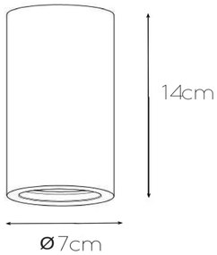 Lucide 35100/14/31 - Stropné svietidlo GIPSY 1xGU10/35W/230V