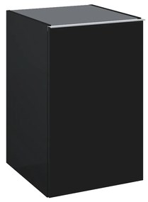 Elita Look, bočná závesná skrinka 40x45x64 cm 1D HG, čierna matná, ELT-168114