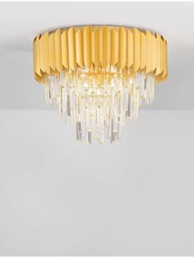 Novaluce Dizajnové stropné svietidlo Magnolia zlaté Farba: Zlatá, Verzia: 50