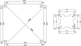 Luxusná ELEKTRICKÁ bioklimatická pergola PRESTIGE 4x4 m, hliník - voľne stojaca