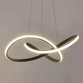 Toolight Toolight, LED stropné svietidlo 50cm, 32W + diaľkové ovládanie, G006-CP, čierna, OSW-09747