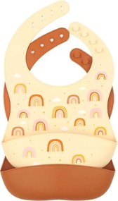 Sada 2 silikónových podbradníkov dúha