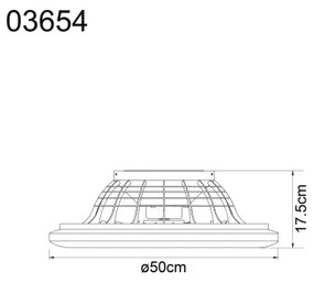 Globo 03654 - LED Stm. stropný ventilátor CORUSSO LED/40W/230V 3000-6500K + DO
