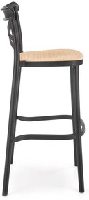 Barová stolička H111 čierna