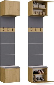 Předsíňová stěna HAGA 1W 50 cm dub Artisan