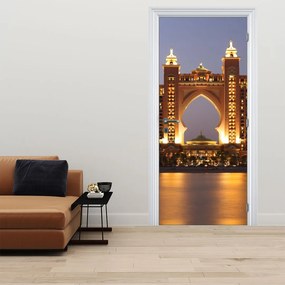 Fototapeta na dvere - Stavba v Dubaji (95x205cm)