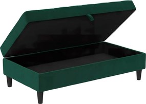 Zelená zamatová podnožka Presley – Støraa