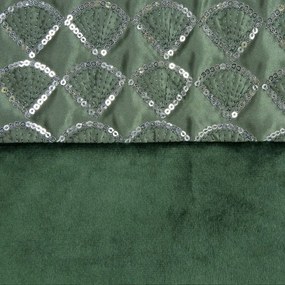Dekorstudio Dekoračný zamatový záves MARGOT v zelenej farbe 140x250cm