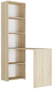 Písací stôl s regálom MODERN B-50S – 120 x 50 x 180 cm - rôzne farebné prevedenia biela