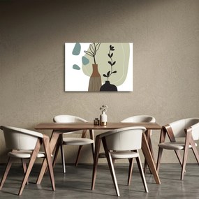 Sklenený obraz - Kvety vo váze N⁰2 (70x50 cm)