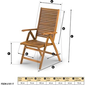 FIELDMANN FDZN 4101 polohovacie kreslo