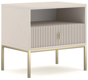 Nočný stolík Maggiore 53,9 cm kašmír/zlatý