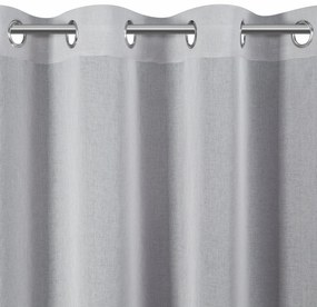 ZÁCLONA NA KRÚŽKOCH MARGARET2 140X250 CM STRIEBORNÁ