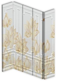 Gario Paraván kvetinový dizajn Rozmery: 180 x 170 cm, Prevedenie: Otočný paraván 360°