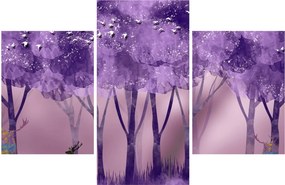 Obraz - Jelene v magickom lese (90x60 cm)