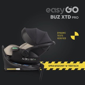 Súprava autosedačky EasyGo Buz Xtd Pro a Buz Pro Body 2 v 1 Taupe