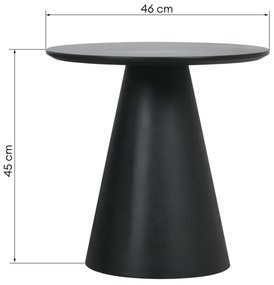 Konferenční stolek Margos 46 cm černý/mramor I