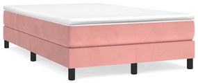 Boxspring posteľ s matracom, ružová 120x190 cm, zamat 3269682