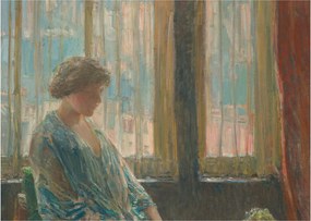 Sklenený obraz - Childe Hassam, The New York Window, reprodukcia (70x50 cm)