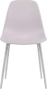 Jedálenská stolička OSAKA plastová, ružovo-sivá