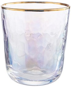 SMERALDA Pohár so zlatým okrajom 280 ml