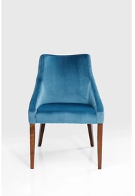 Mode stolička modrý zamat